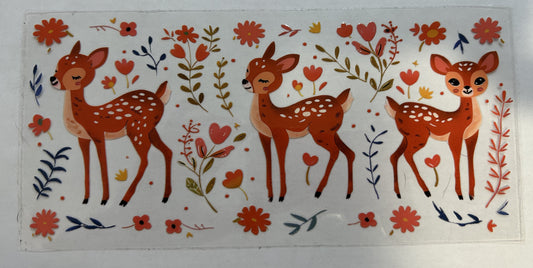 Deer and flowers