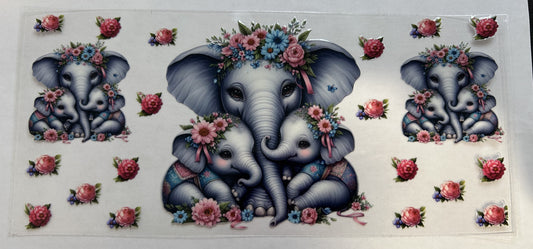 Mama Elephant and her babies