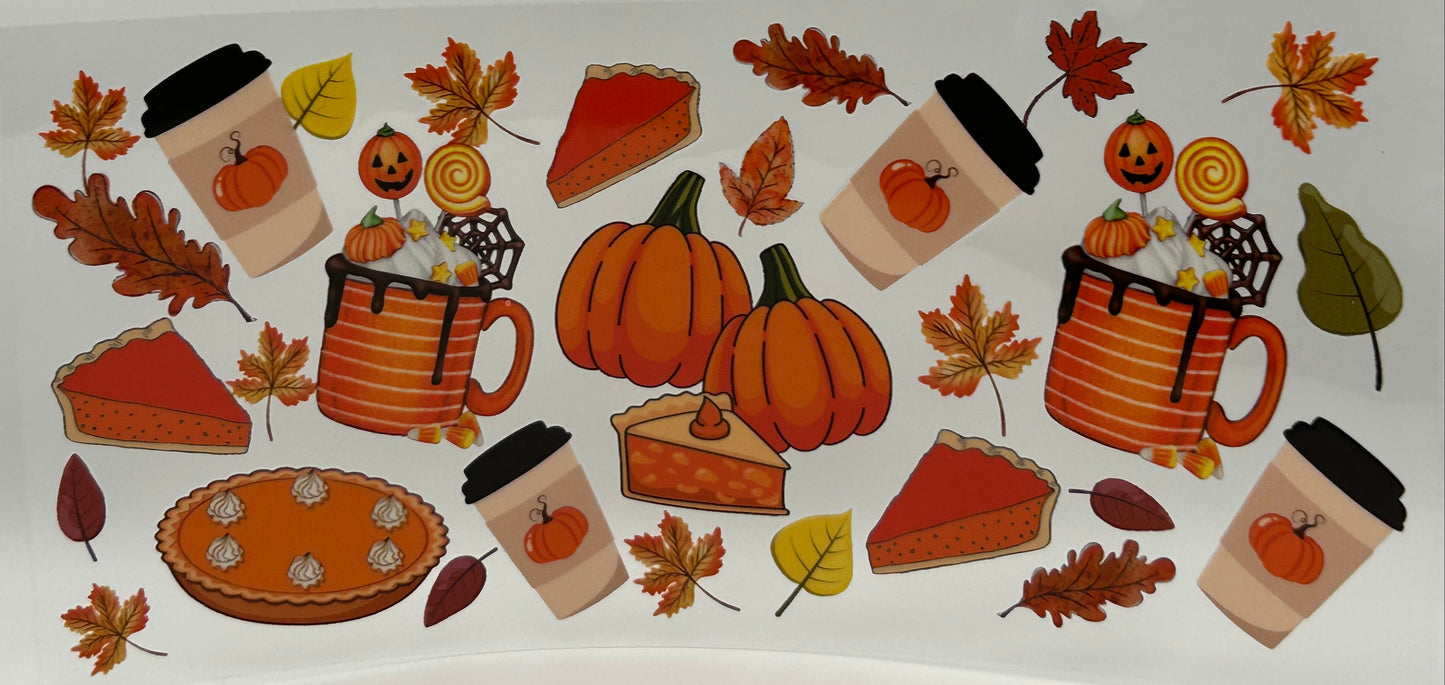 Pumpkin Spice drinks and pie