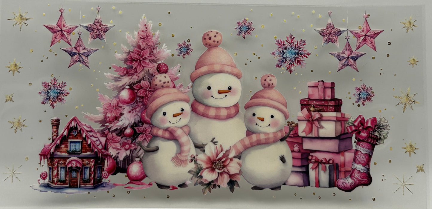 Pink Snowmen