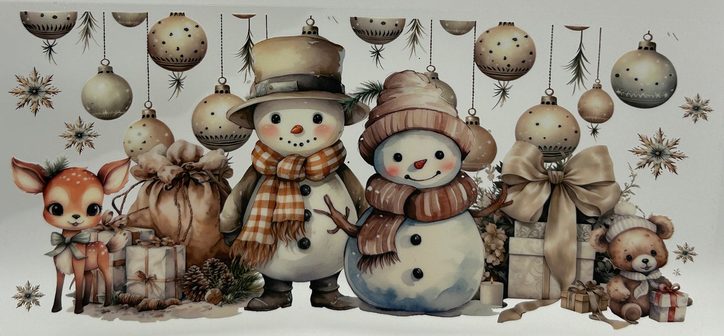 Beautiful Beige Snowmen