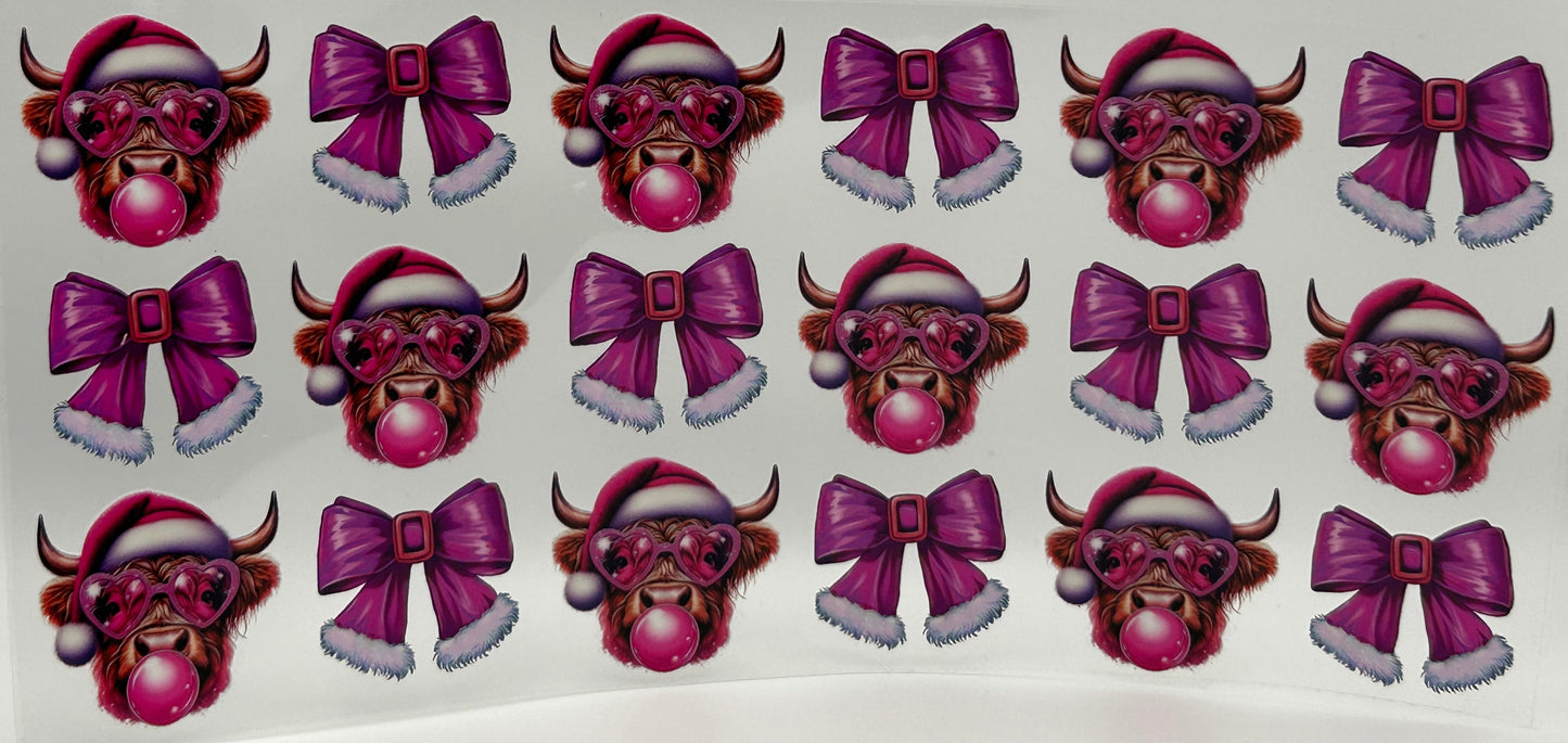 Styling Christmas Cow with bows