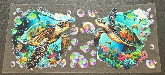 2 sea turtles