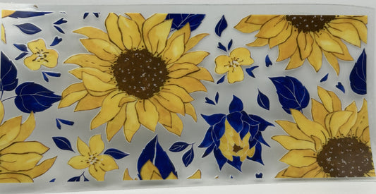 Sunflower with blue leaves