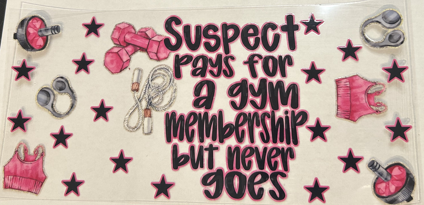 Suspect pays for gym membership