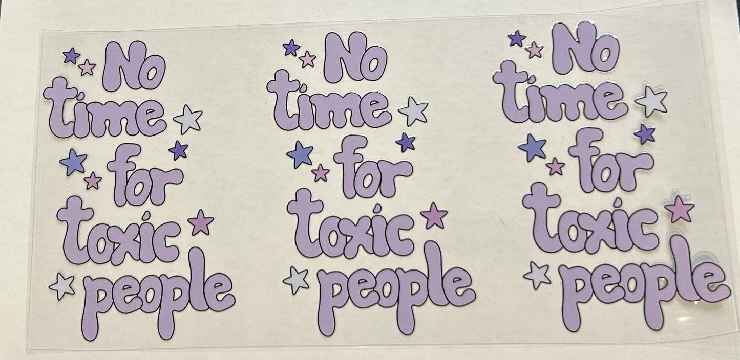 No time for toxic people