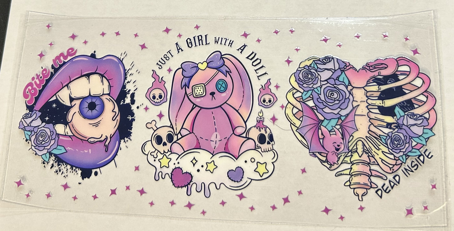 Just a girl with a doll