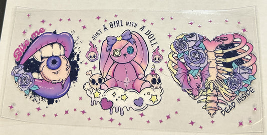 Just a girl with a doll