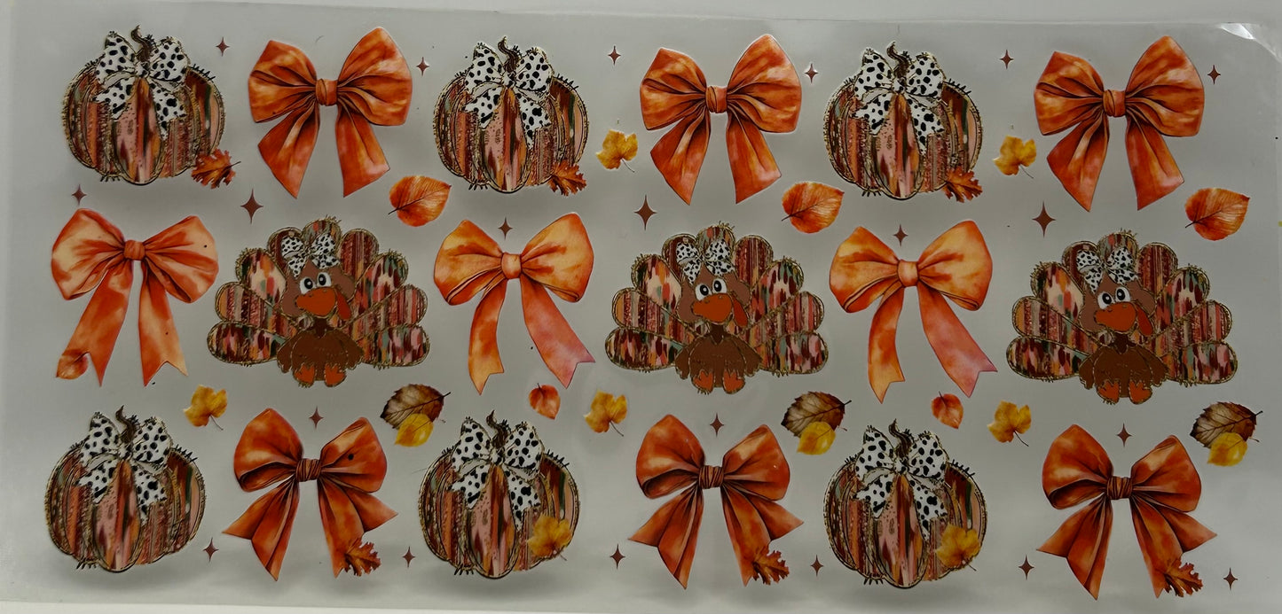 Gobbles and pumpkins