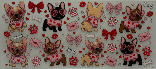 Pups & Paws with bows and hearts