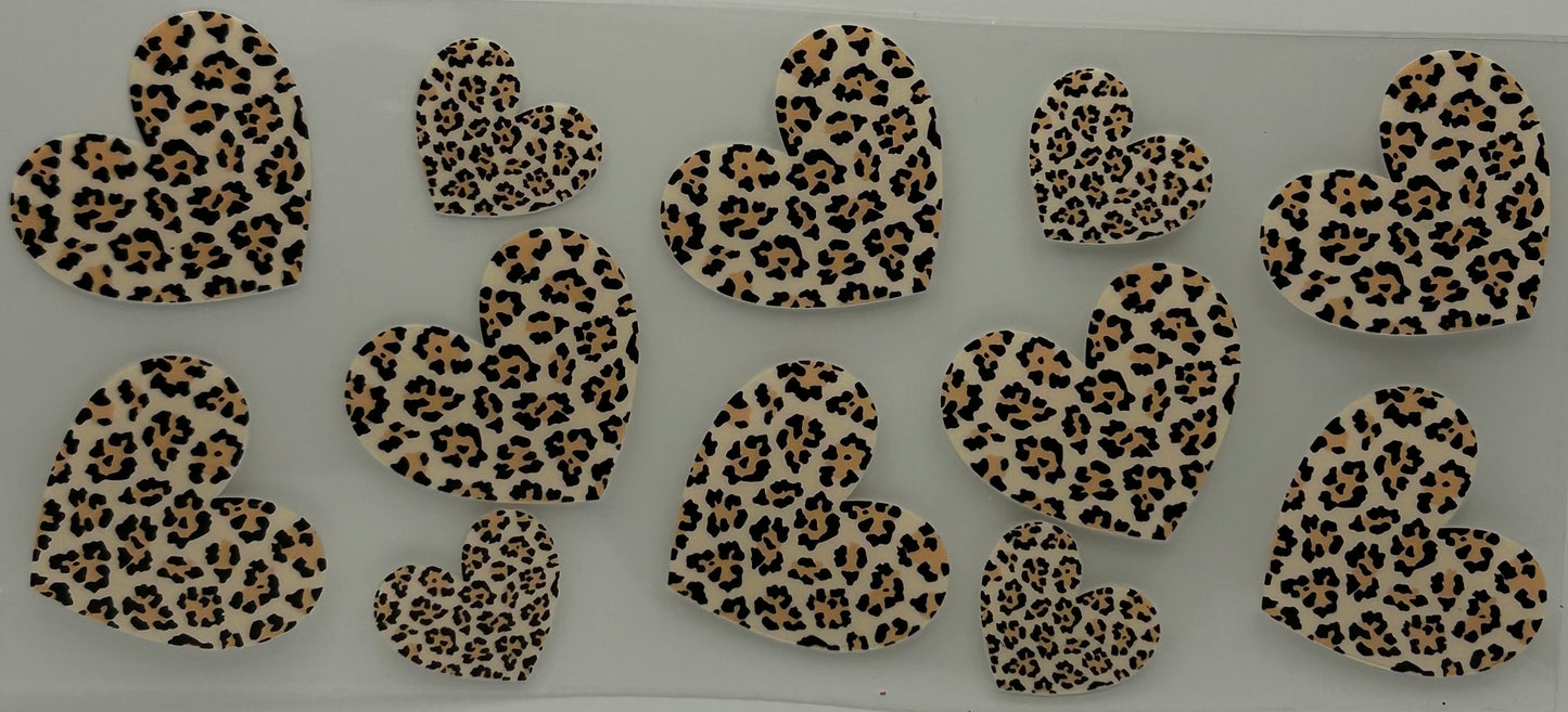 Cheetah Print Hearts