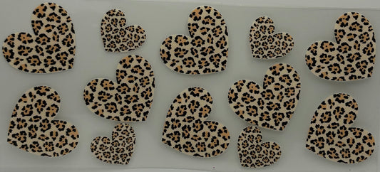 Cheetah Print Hearts