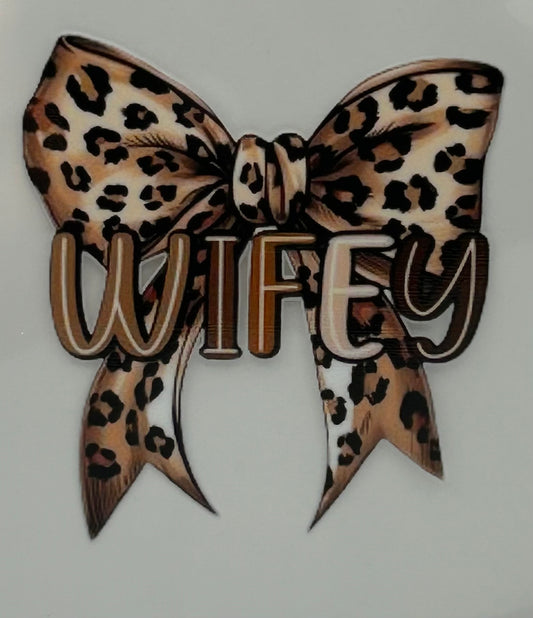 Wifey Cheetah Bow