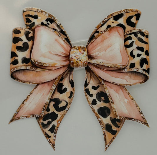 Diamond Cheetah Bow