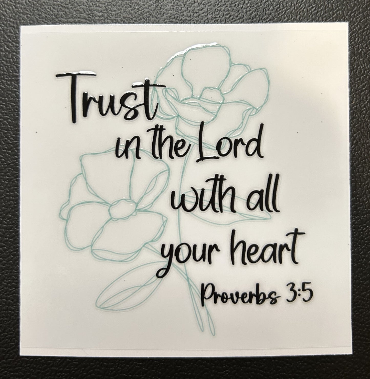 Trust in the Lord with all your heart