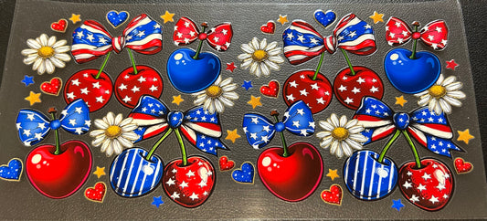 Red, White, and Blue Cherries