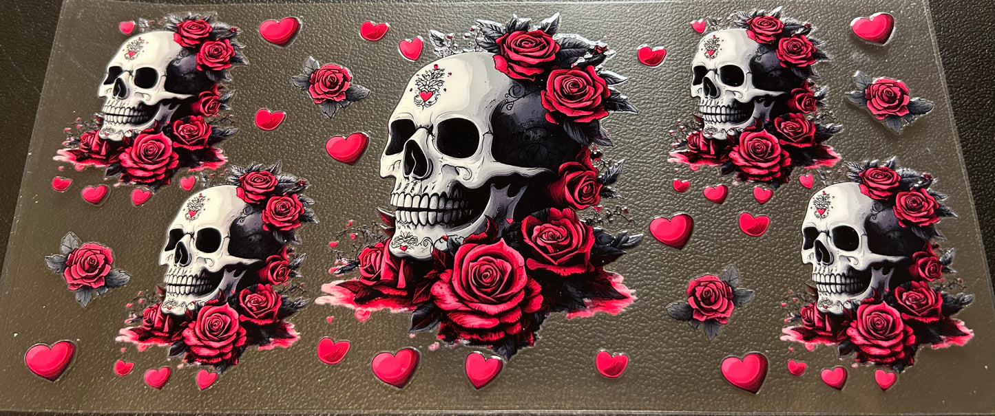 Roses and skull